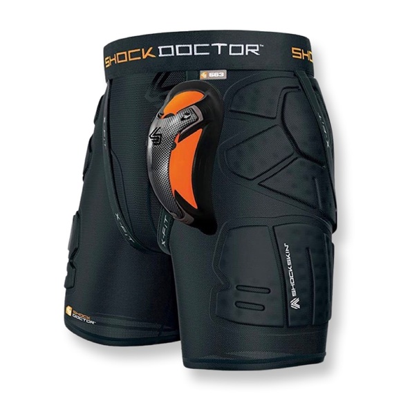 Shock Doctor Bottoms Boys Shockskin Lax Relax Fit 5pad Short With